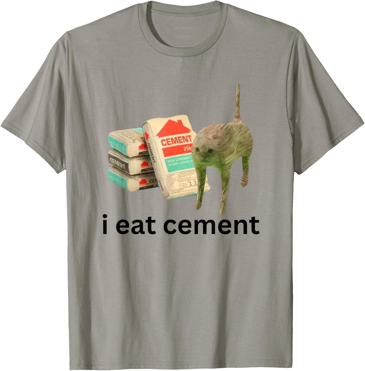 Meme Unhinged Cat Funny Cursed Cat Unhinged T-Shirt - T-Shirt | Sand