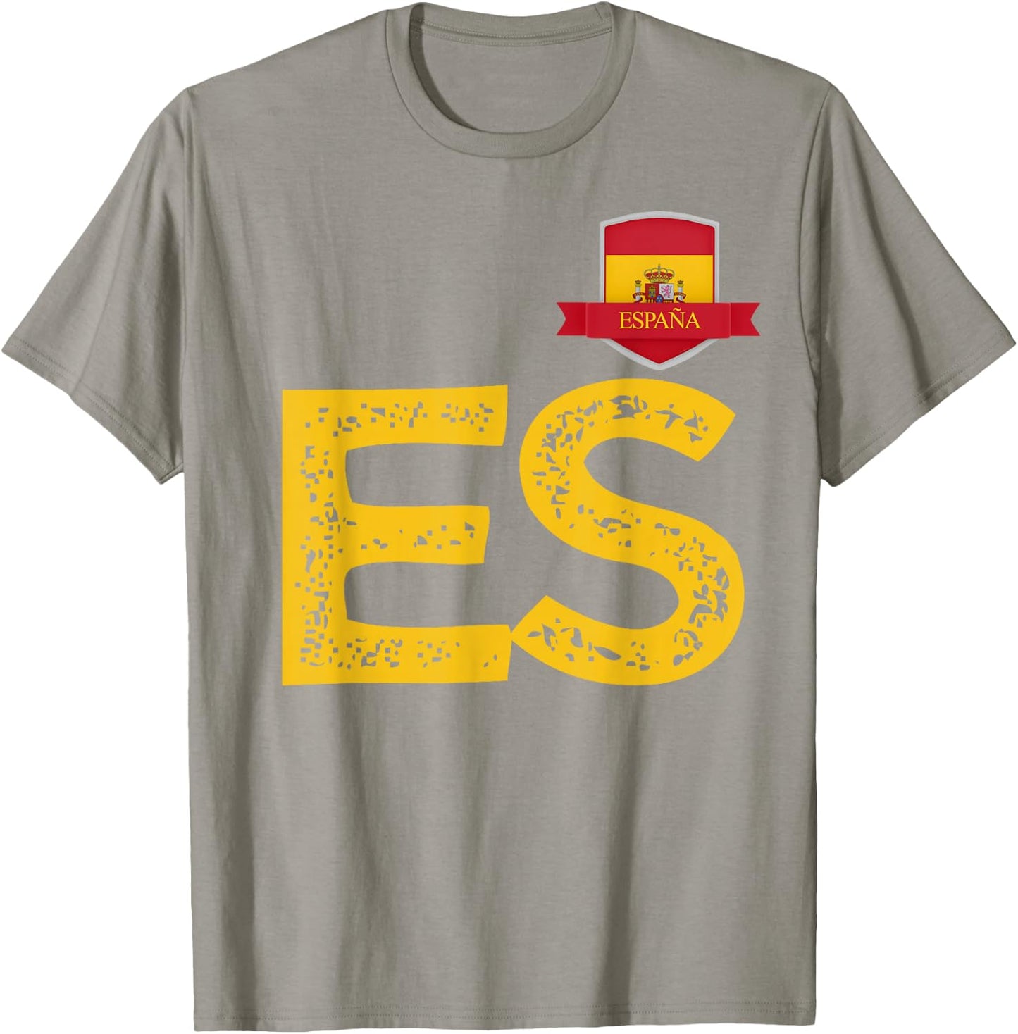 Spanien España Menschenflagge Buchstaben E und S Spanien España T-Shirt - T-Shirt | Sand