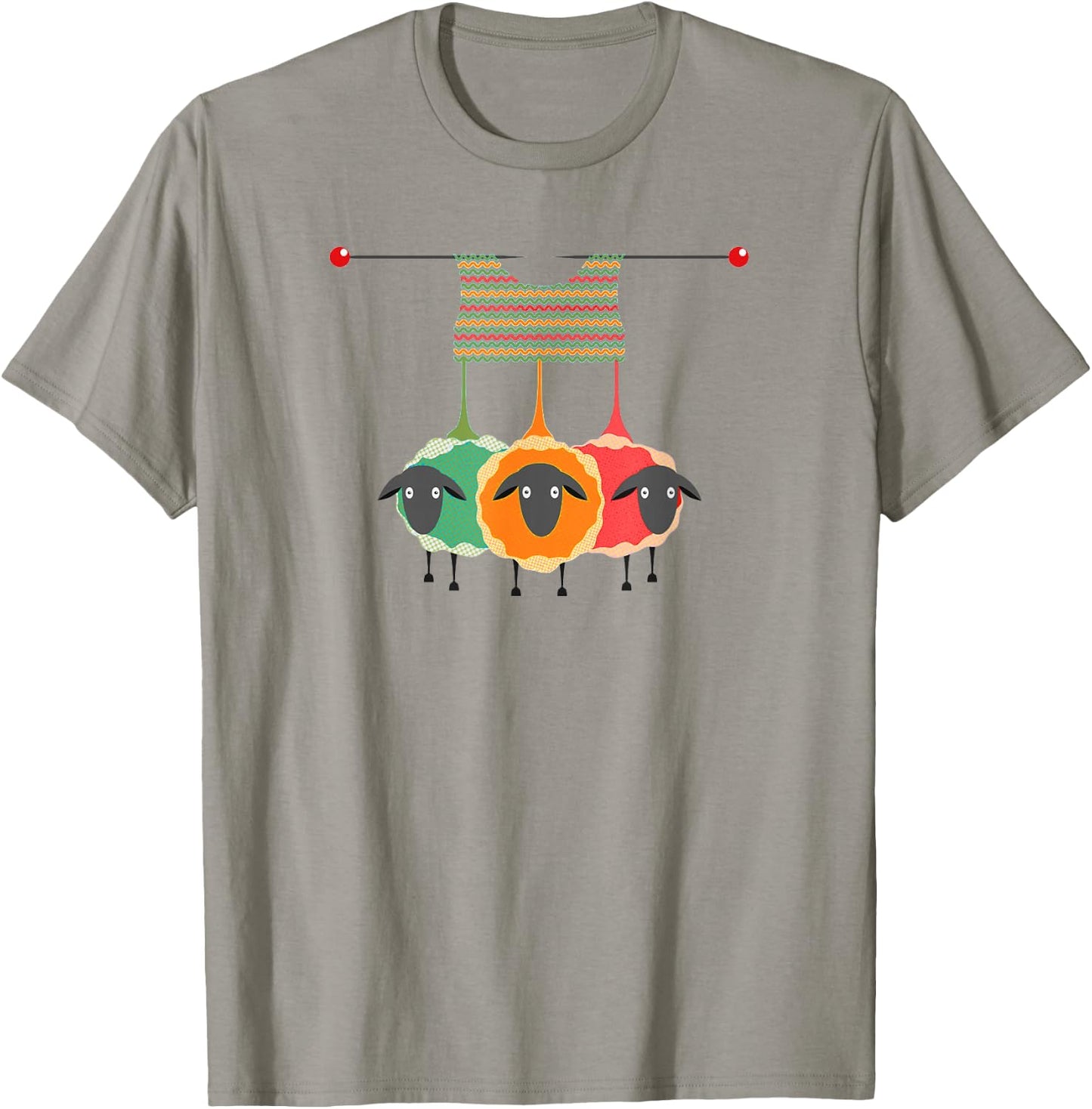 Funny Knitting Knitters Yarn Gift T-Shirt - T-Shirt | Sand