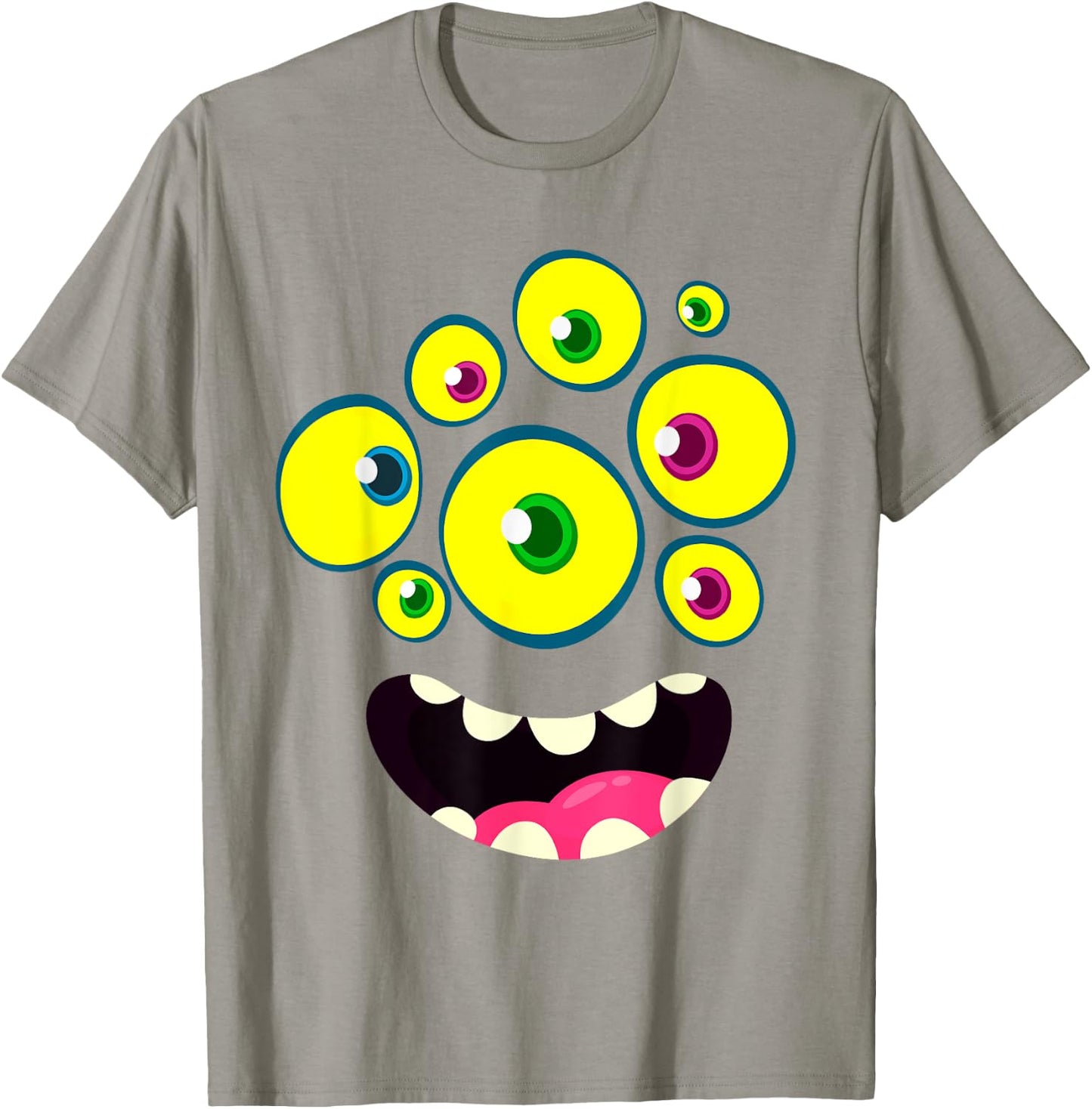 Cute Monster Face Halloween Group Costume Kids Boys T-Shirt - T-Shirt | Sand