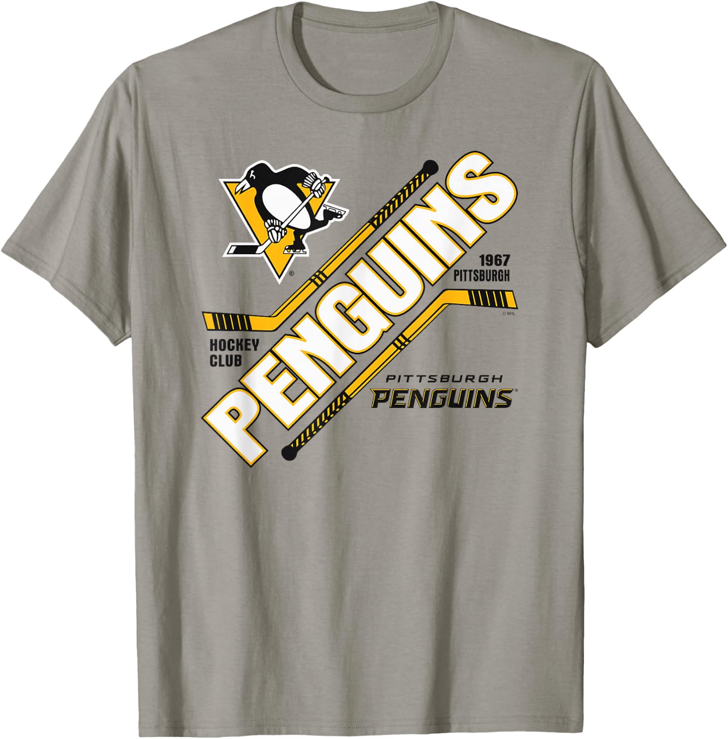 Pittsburgh Penguins Force Gray Officially Licensed T-Shirt - T-Shirt | Sand