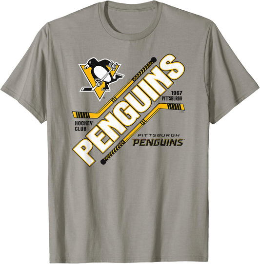 Pittsburgh Penguins Force Gray Officially Licensed T-Shirt - T-Shirt | Sand