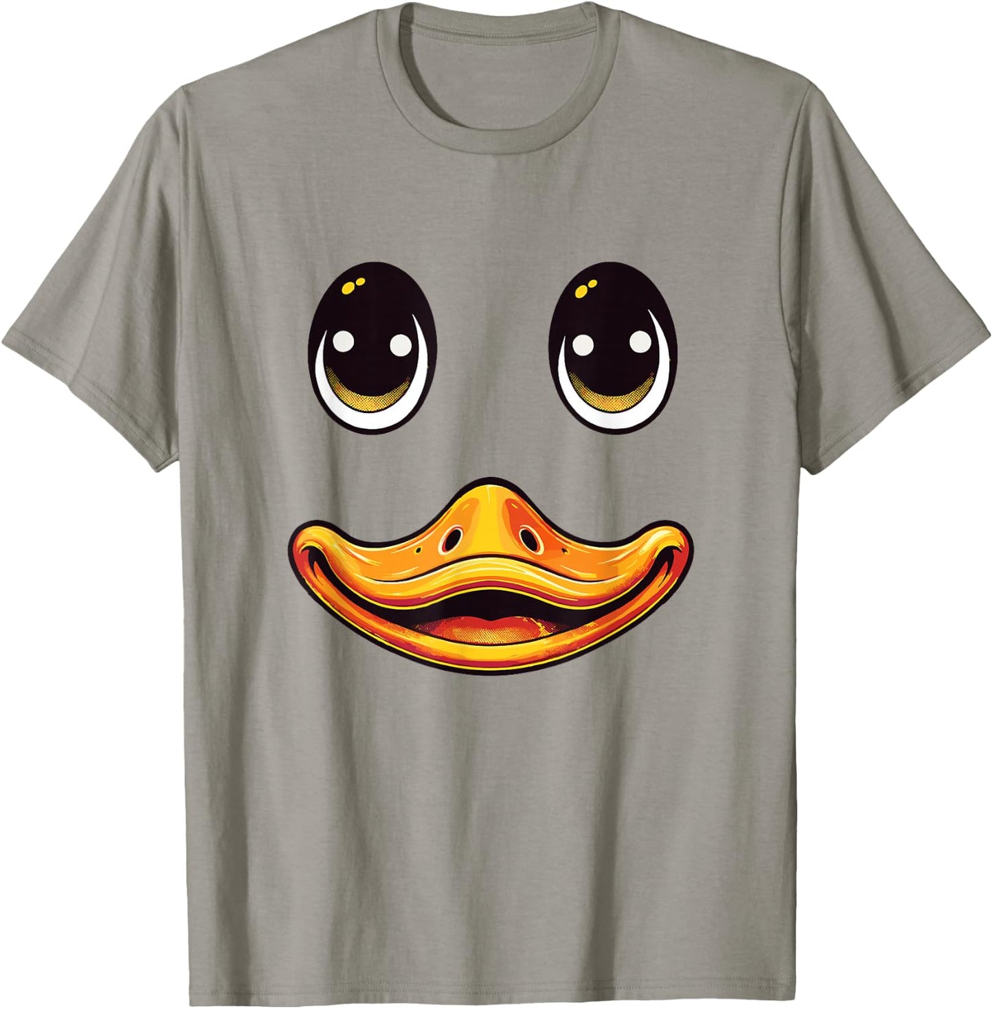 Duck Costume Face Cute Birthday Funny Duck T-Shirt - T-Shirt | Sand