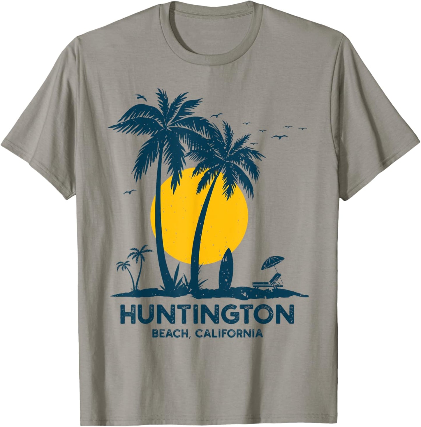Vintage Huntington Beach California Surfing Retro Surf T-Shirt - T-Shirt | Sand