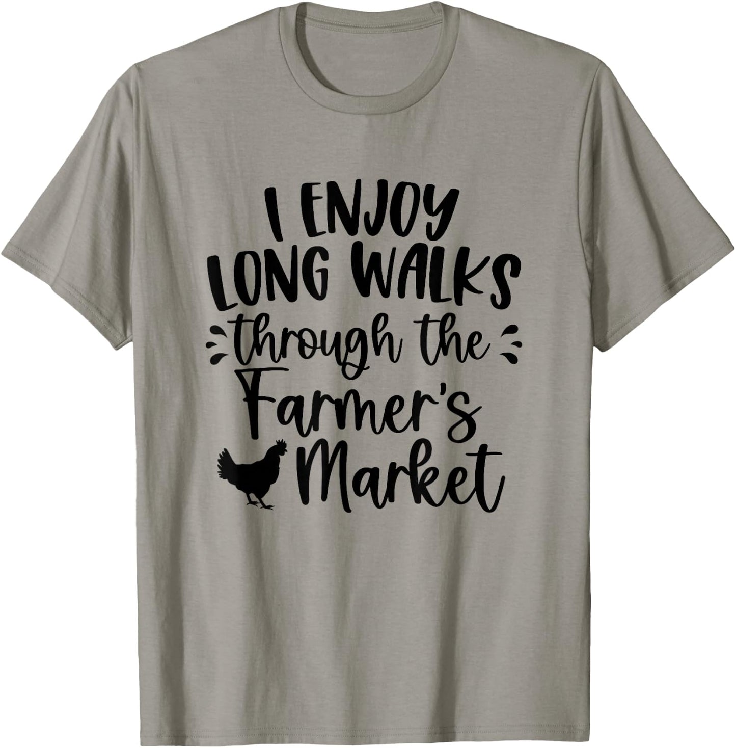 Chicken Design / Farmer's Market Saying Cute / Midwest Farm T-Shirt - T-Shirt | Sand