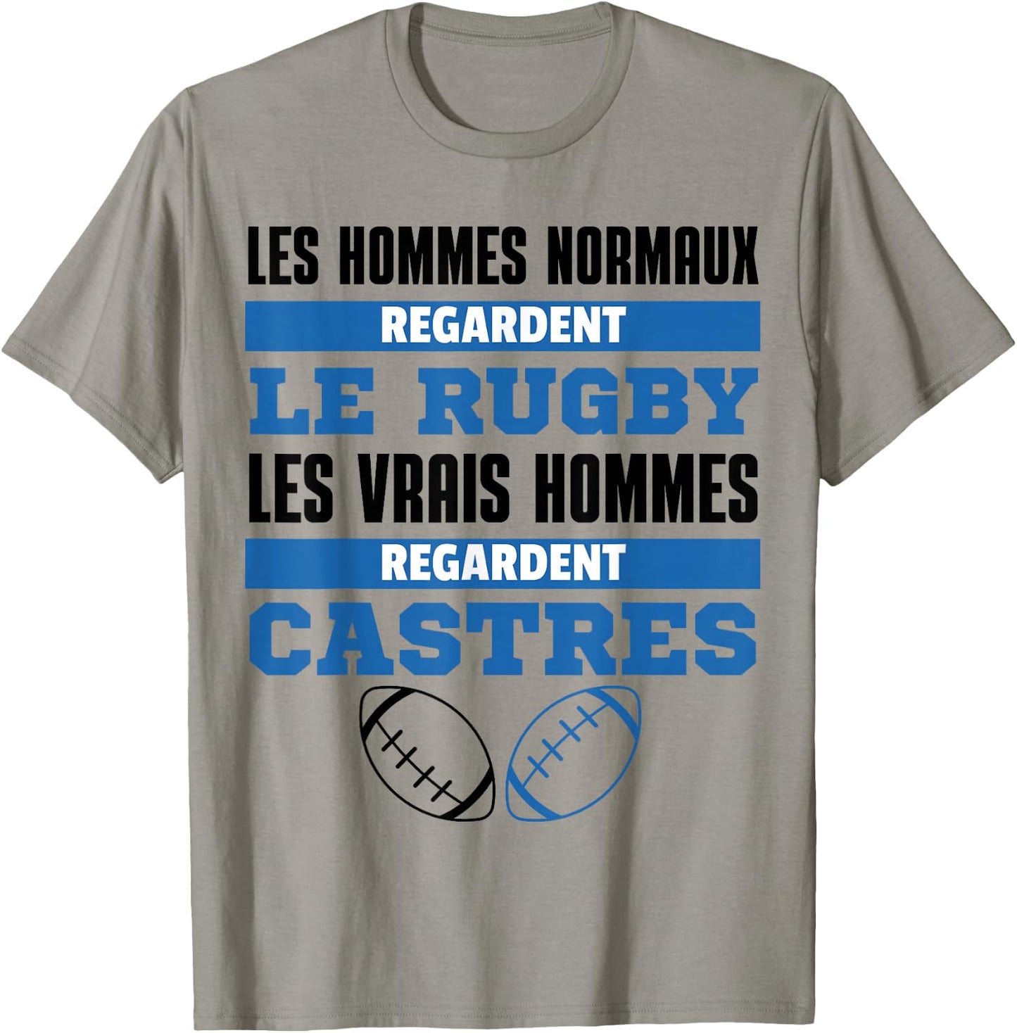Supporter Rugby Castres Gift Humour , white, S T-Shirt - T-Shirt | Sand