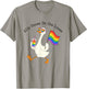 Ally Goose On-the-Loose Rainbow Flag Funny LGBTQ Pride Month T-Shirt - T-Shirt | Sand