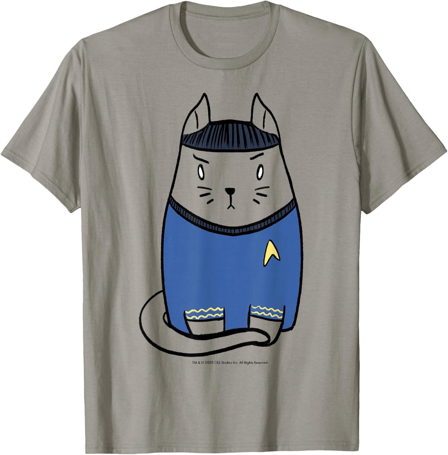 Star Trek: The Original Series Spock Cat Doodle T-Shirt - T-Shirt | Sand