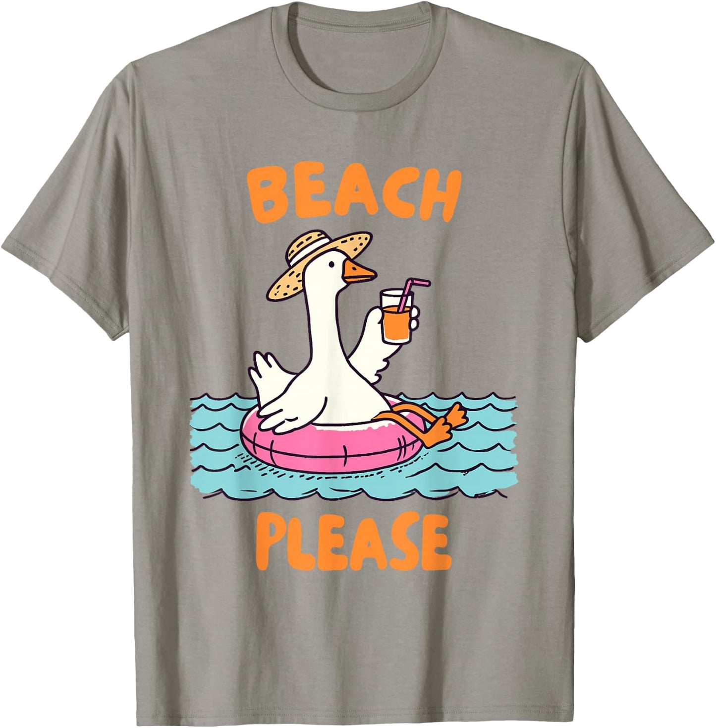 Summer Vibes Beach Lover Vacay Silly Goose Beach Please T-Shirt - T-Shirt | Sand
