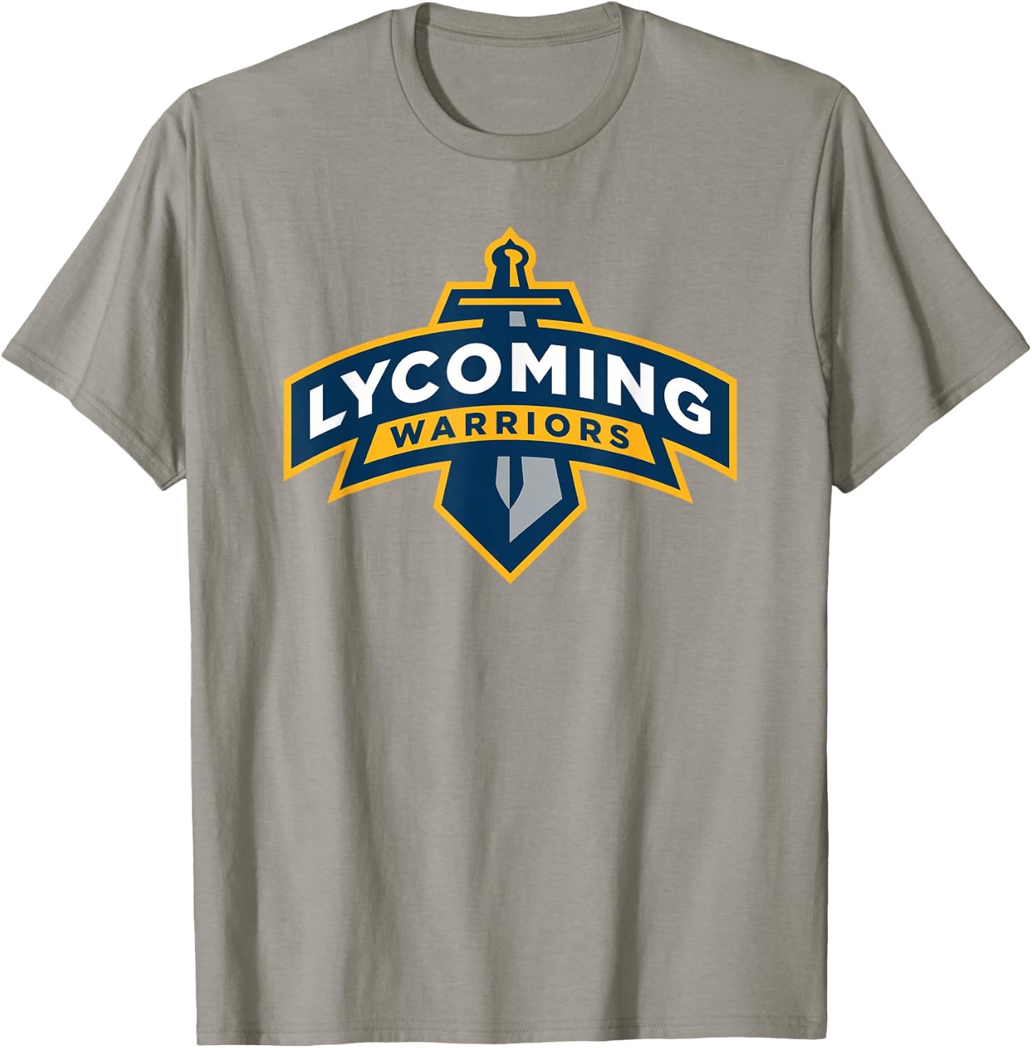 Lycoming Warriors Sword & Shield Logo Lycoming College T-Shirt - T-Shirt | Sand