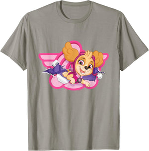 Paw Patrol Skye Cloud Torn Badge T-Shirt - T-Shirt | Sand