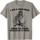 Funny Fishing Born To Swim gift 2022 T-Shirt - T-Shirt | Sand