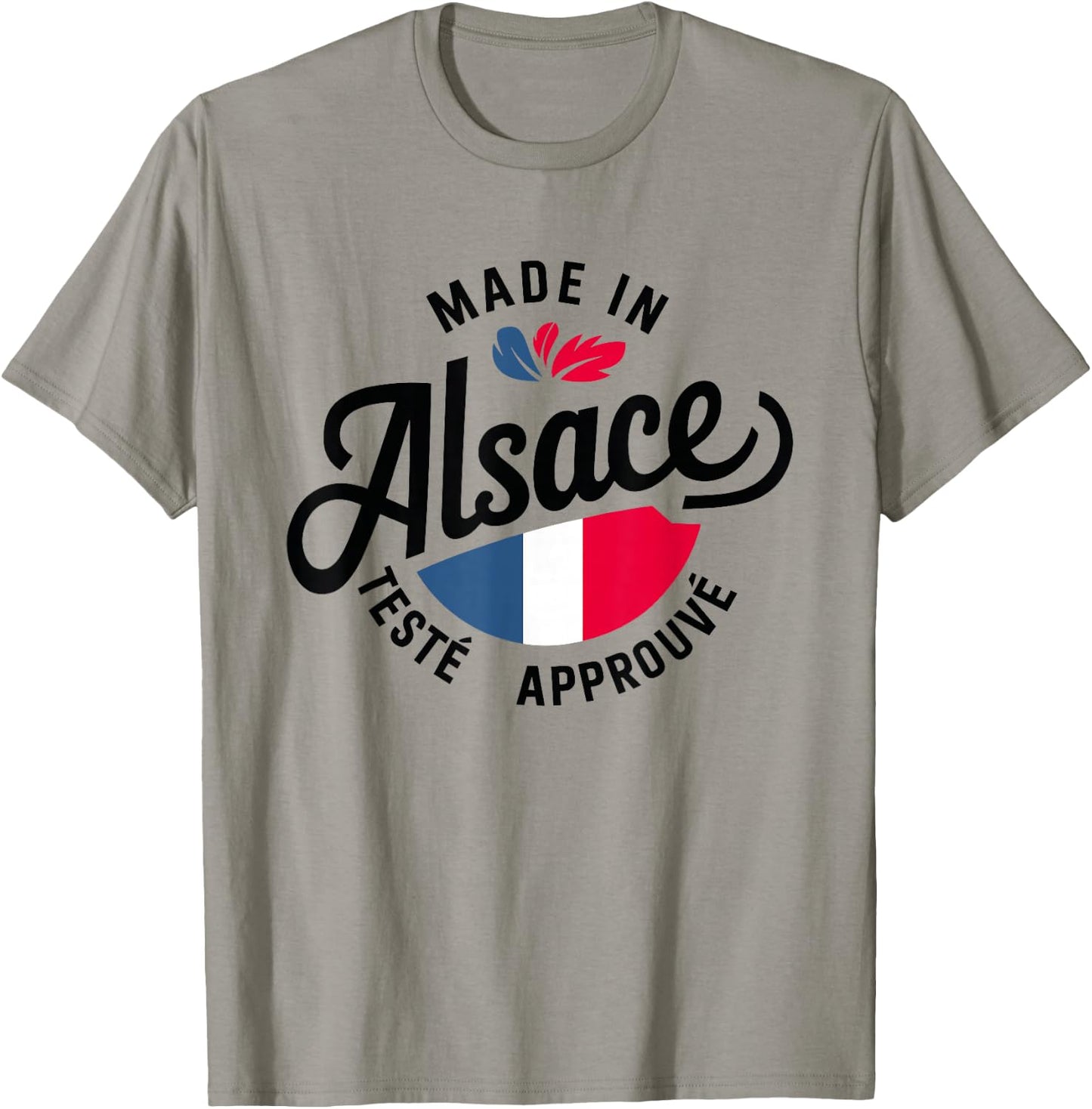 Made In Alsace Tested Approved Alsatian Humor Alsatian , white, S T-Shirt - T-Shirt | Sand
