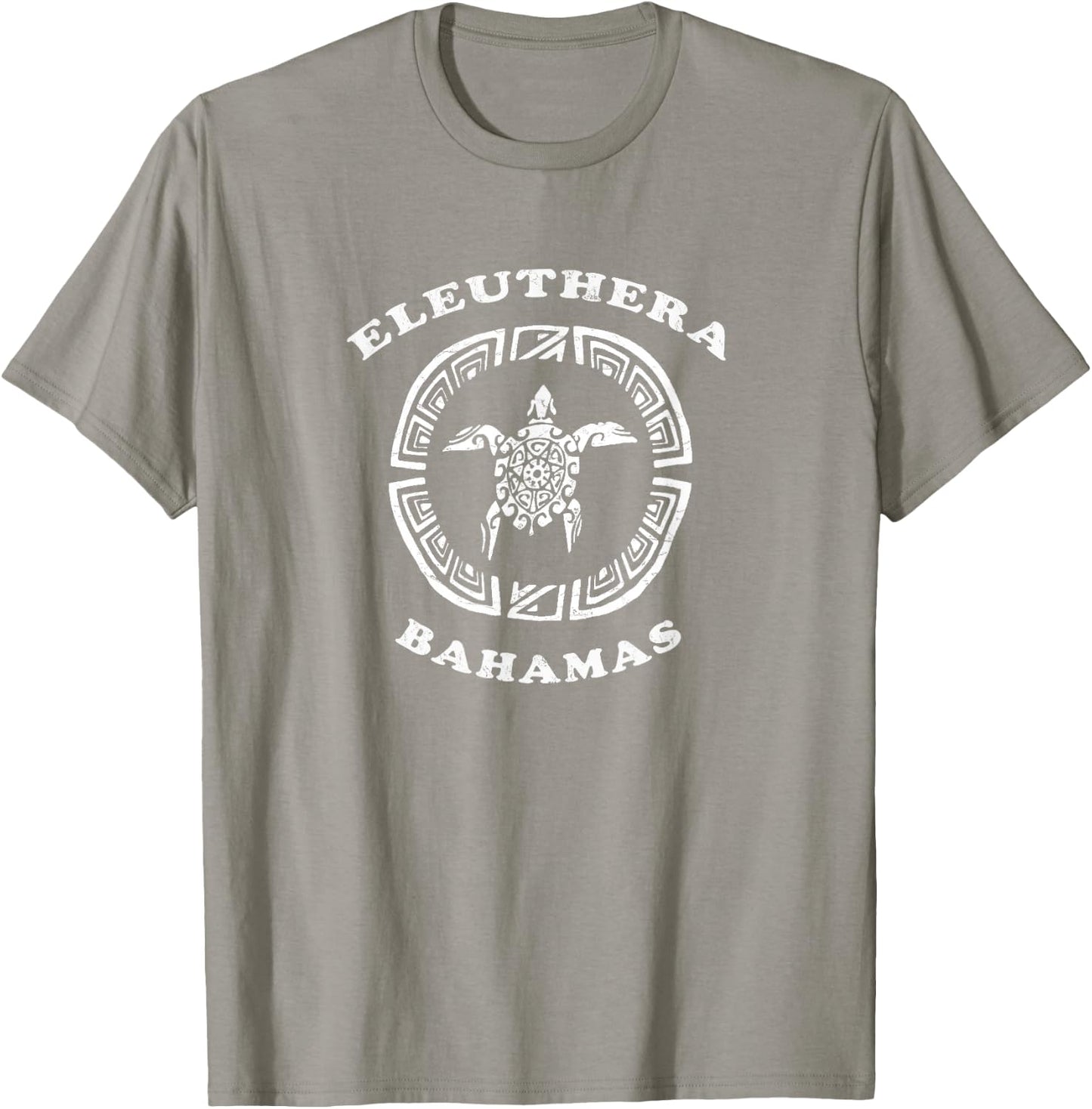Eleuthera Bahamas Vintage Retro Tribal Turtle Vacation T-Shirt - T-Shirt | Sand