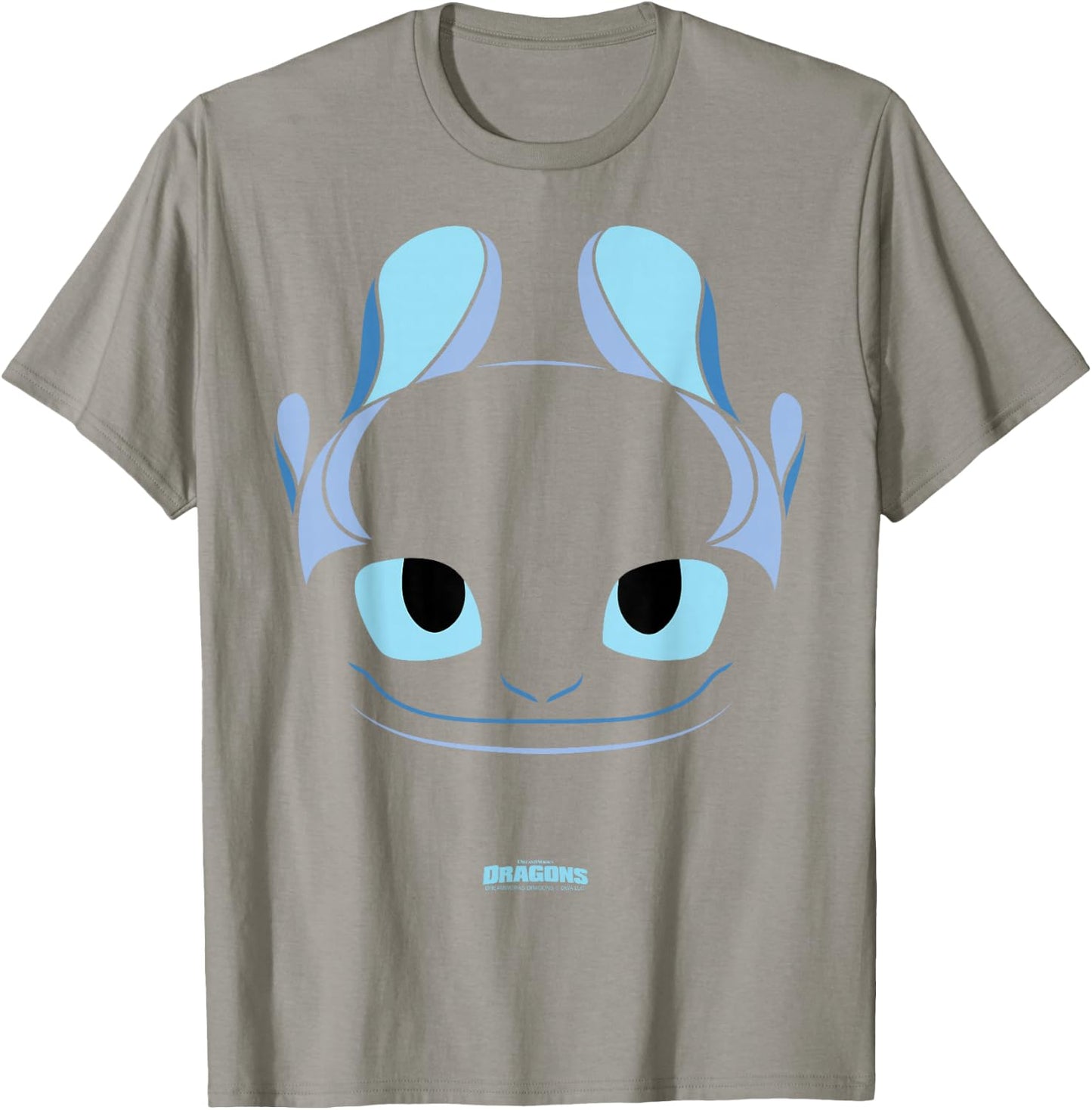 DreamWorks Dragons Light Fury Big Face Costume 2D T-Shirt - T-Shirt | Sand