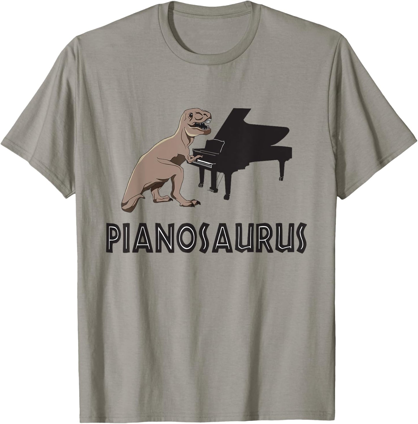 Funny Piano Pianosaurus Rex Gifts for Piano Players T-Shirt - T-Shirt | Sand