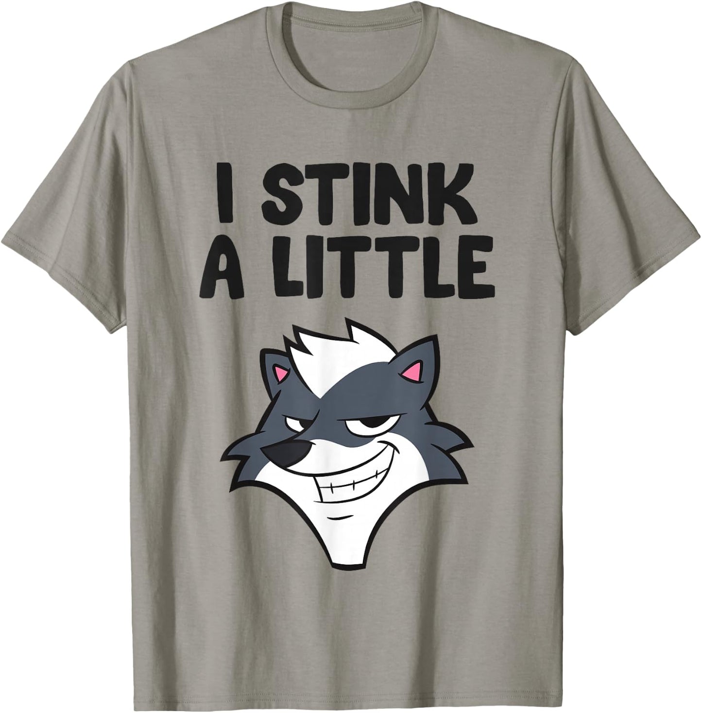 I Stink A Little Funny Skunk T-Shirt - T-Shirt | Sand