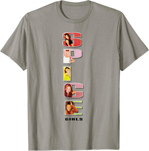 Official Spice Girls Stacked Logo , White T-Shirt - T-Shirt | Sand