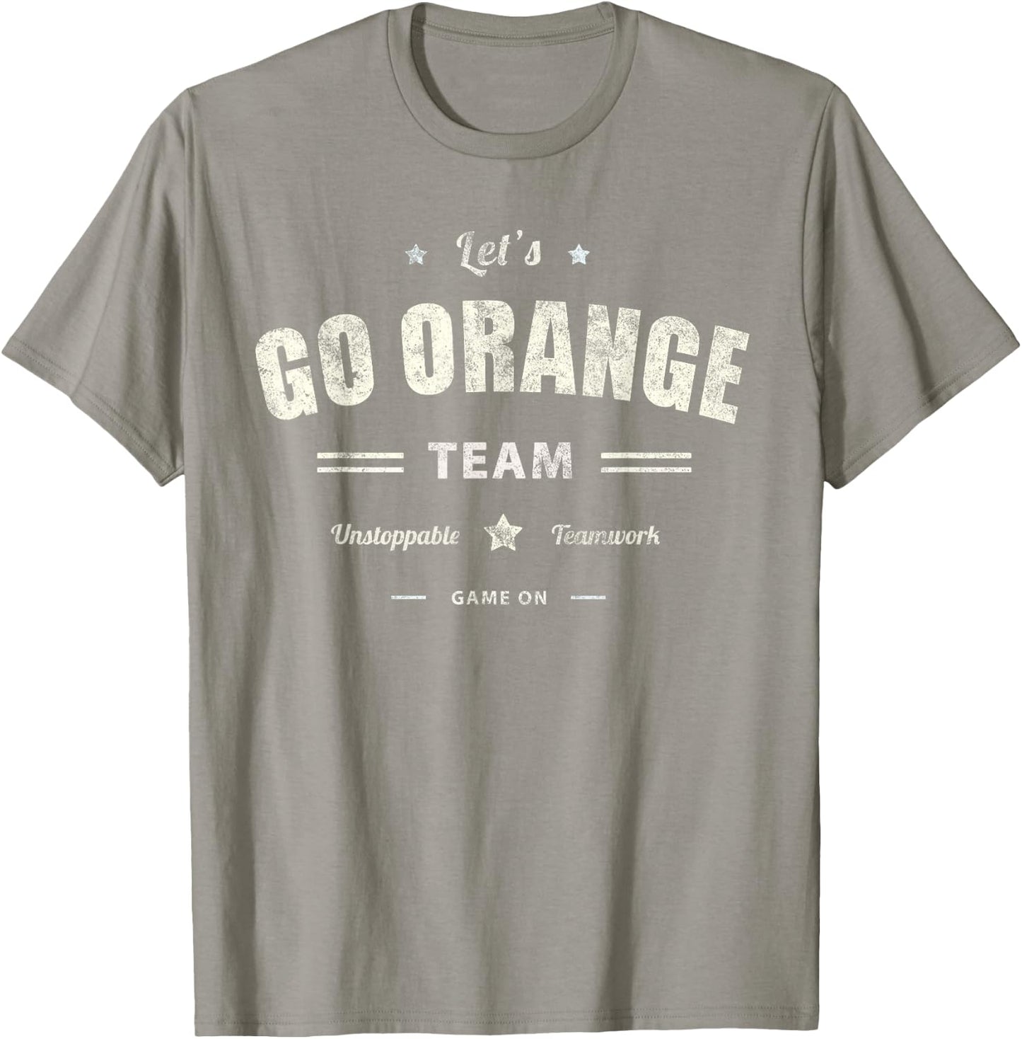 Matching LET'S GO ORANGE Team Summer Camp Color War Game Women Kids T-Shirt - T-Shirt | Sand