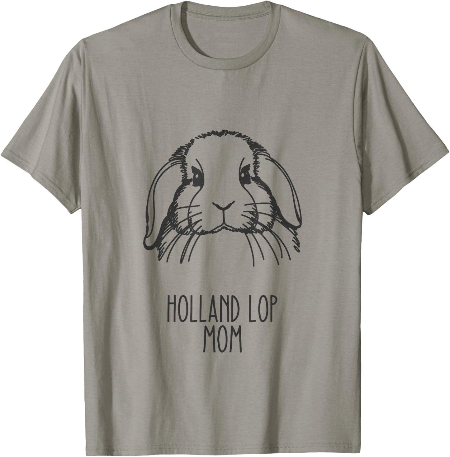 Line Art Best Rabbit Mom Women - Holland Lop T-Shirt - T-Shirt | Sand