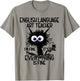 English Language Art ELA Teacher It's Fine Cat T-Shirt - T-Shirt | Sand