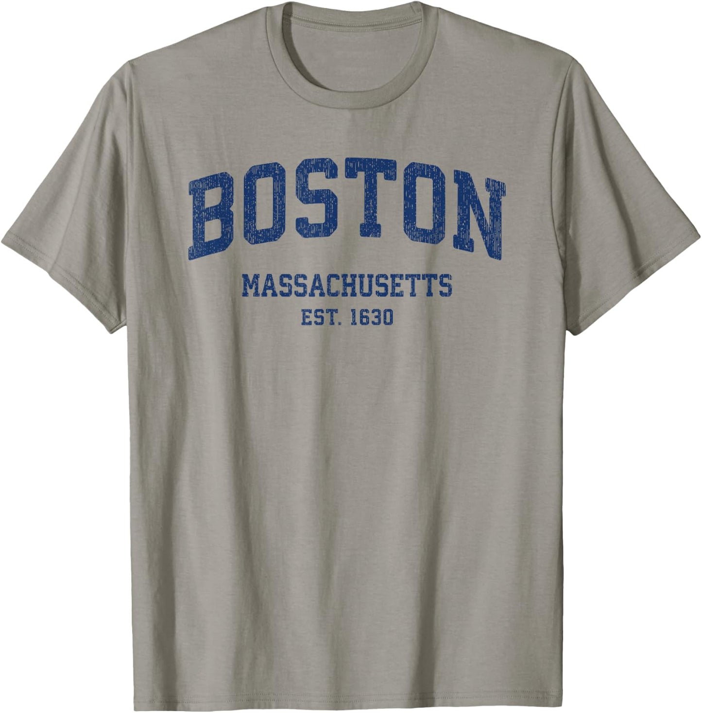 Boston Massachusetts MA Vintage Athletic Sports T-Shirt - T-Shirt | Sand