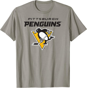 Pittsburgh Penguins Power Play Gray Officially Licensed T-Shirt - T-Shirt | Sand
