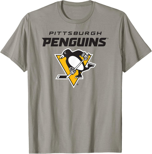 Pittsburgh Penguins Power Play Gray Officially Licensed T-Shirt - T-Shirt | Sand