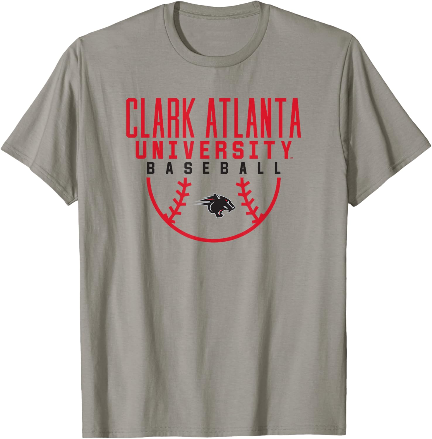 Clark Atlanta University CAU Panthers Baseball Arch T-Shirt - T-Shirt | Sand