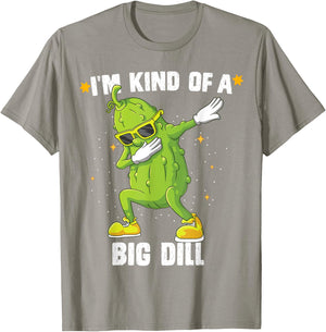 I'm Kind Of Big Dill Pickle Dabbing Halloween Cucumber T-Shirt - T-Shirt | Sand