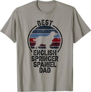 Best Dog Father Dad - Vintage English Springer Spaniel Women T-Shirt - T-Shirt | Sand