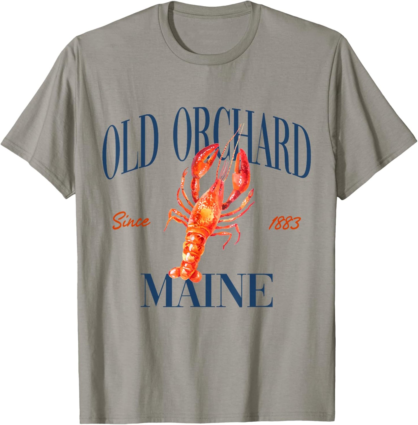Old Orchard Maine Est. 1883 - Old Money, Retro, Classic T-Shirt - T-Shirt | Sand