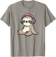 Sloth Listening To Music Cute Sloth And Music Lover Animal T-Shirt - T-Shirt | Sand