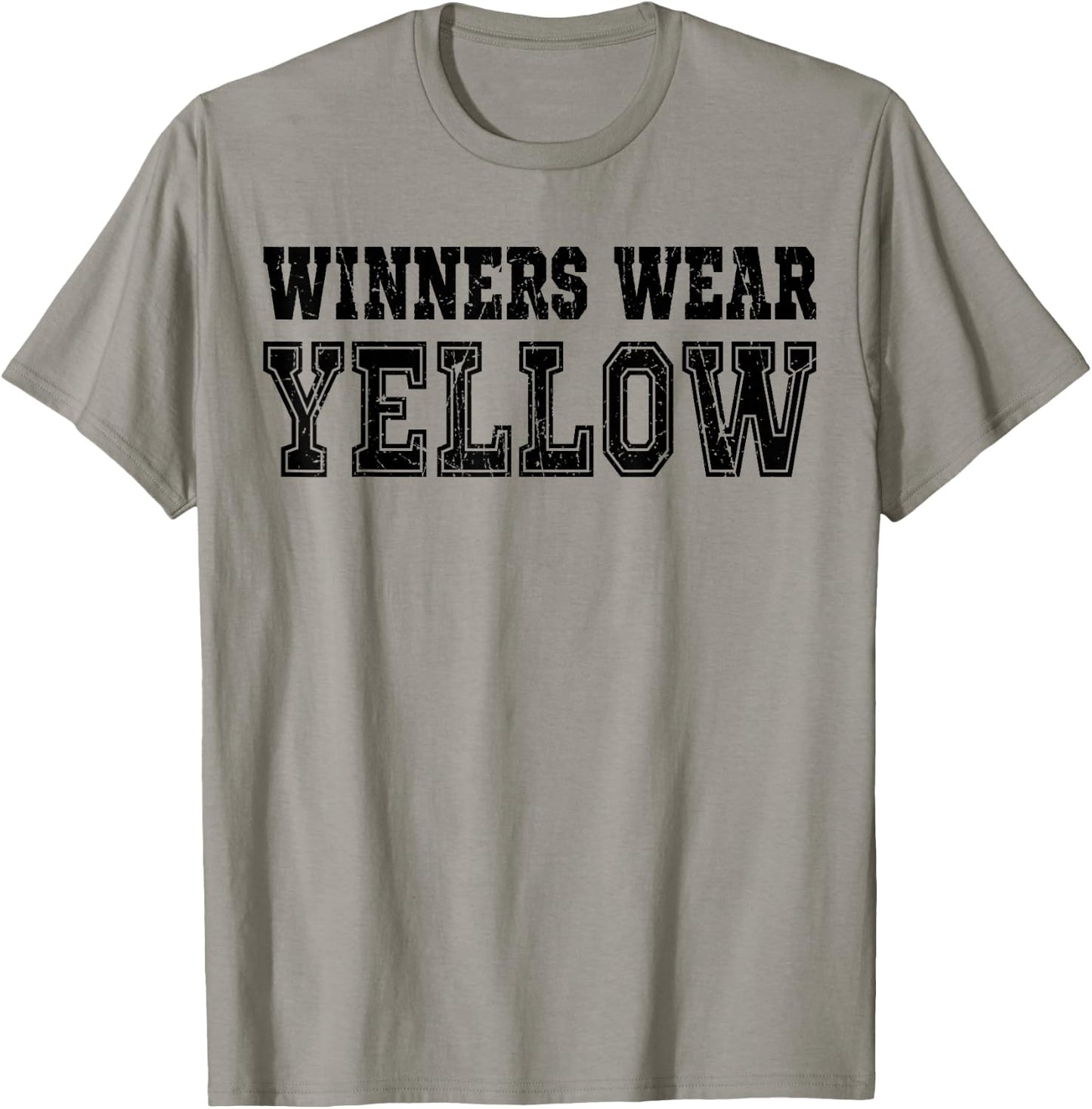 Winners Wear Yellow Color Team Spirit Game War Camp Parent T-Shirt - T-Shirt | Sand
