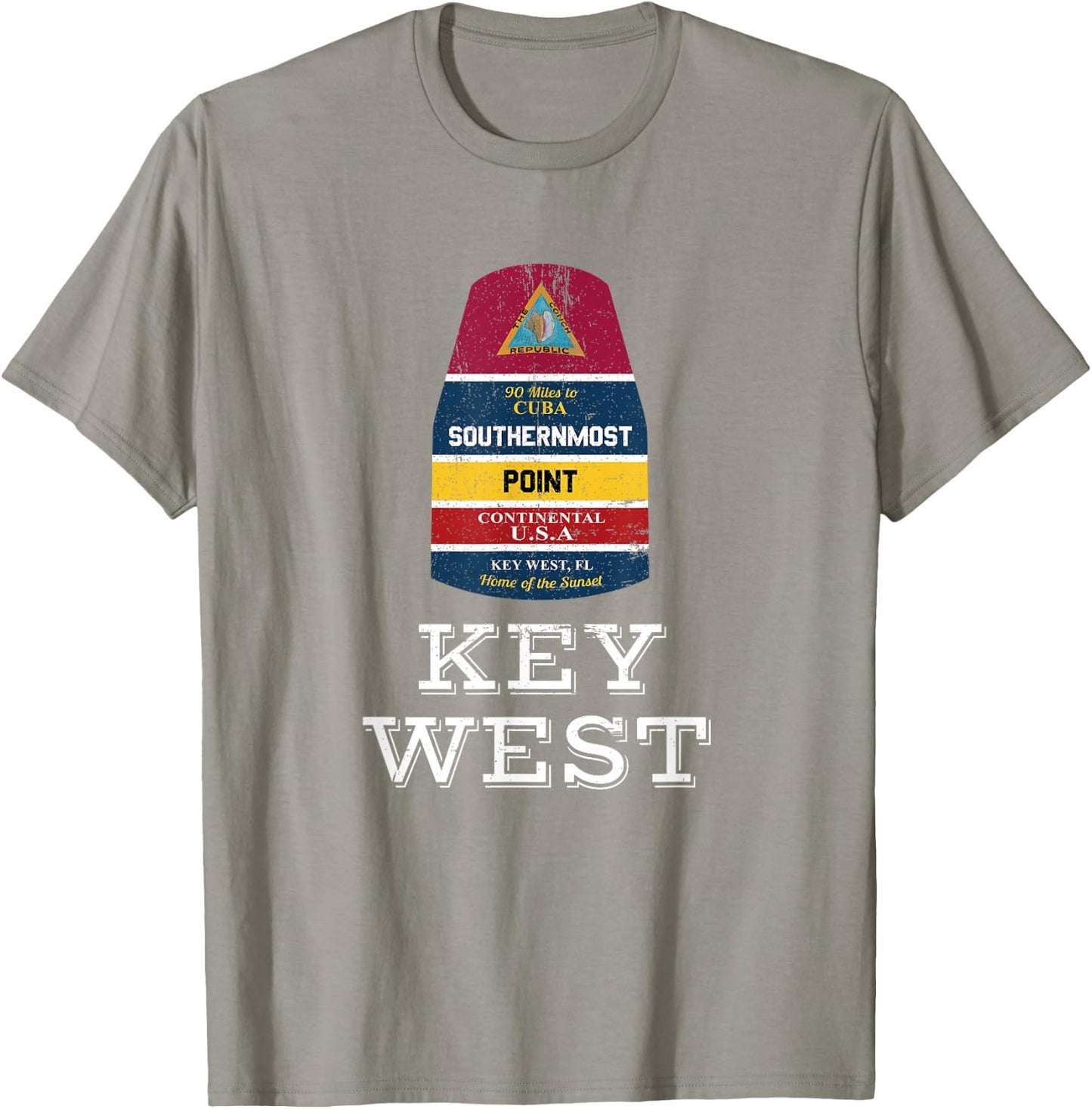 Southernmost Point - Key West Florida Keys Souvenir T Shirt T-Shirt - T-Shirt | Sand