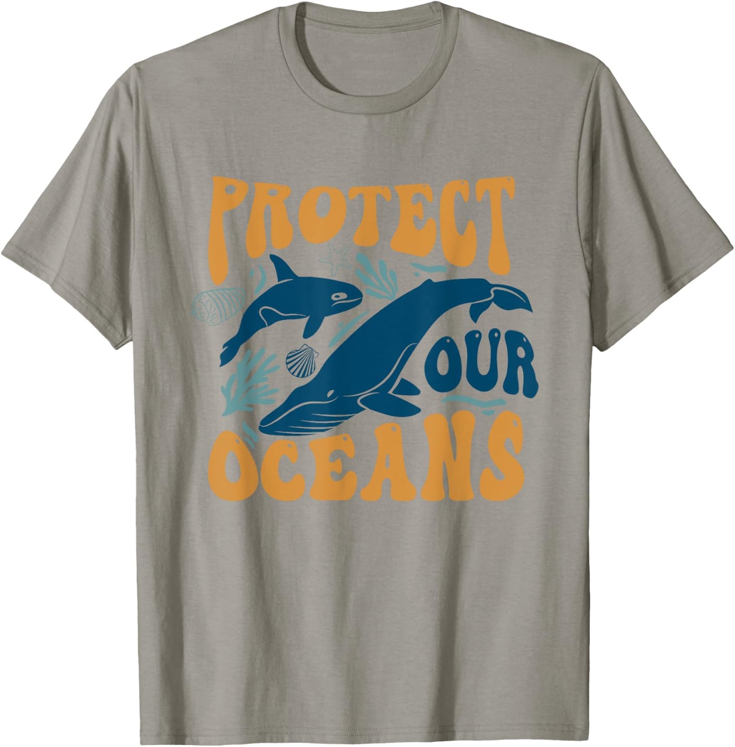 Protect Our Ocean Whale Ocean Save Our Ocean T-Shirt - T-Shirt | Sand