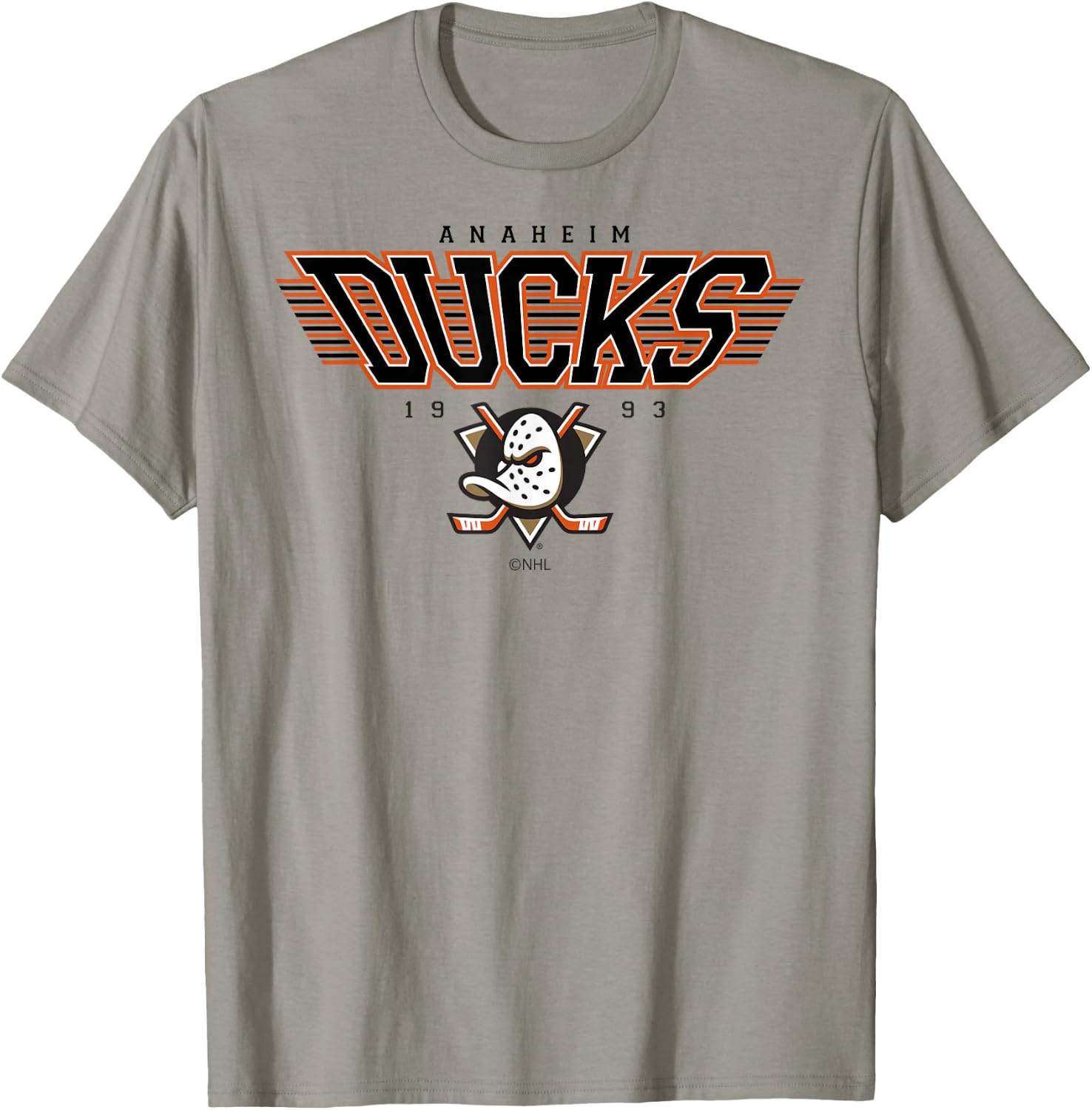 Anaheim Ducks Laser Officially Licensed T-Shirt - T-Shirt | Sand