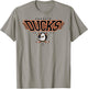 Anaheim Ducks Laser Officially Licensed T-Shirt - T-Shirt | Sand