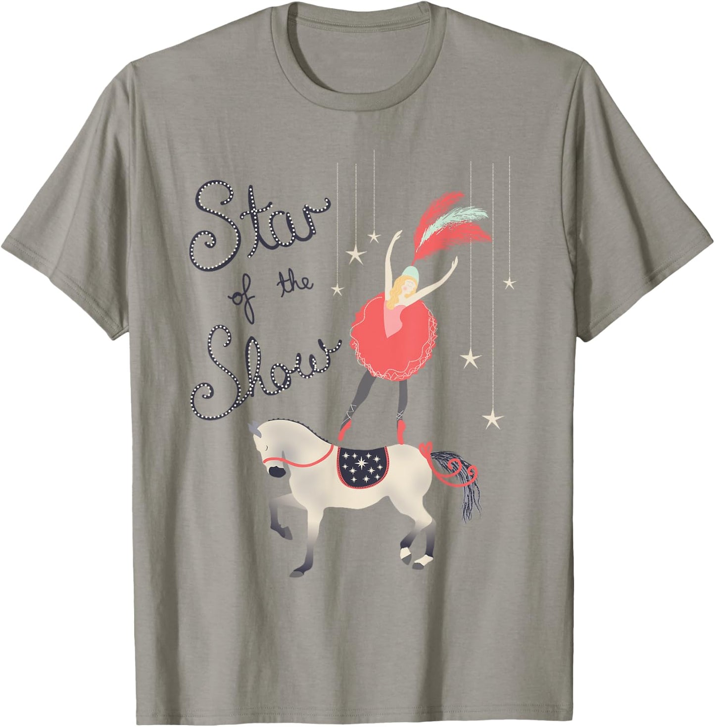 Circus Horse Show Star Act Vintage Tent Performer Artists T-Shirt - T-Shirt | Sand