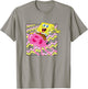 SpongeBob SquarePants Riding A Jellyfish Colorful Shot T-Shirt - T-Shirt | Sand