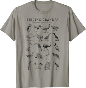 Birding Grandpa T-Shirt - T-Shirt | Sand