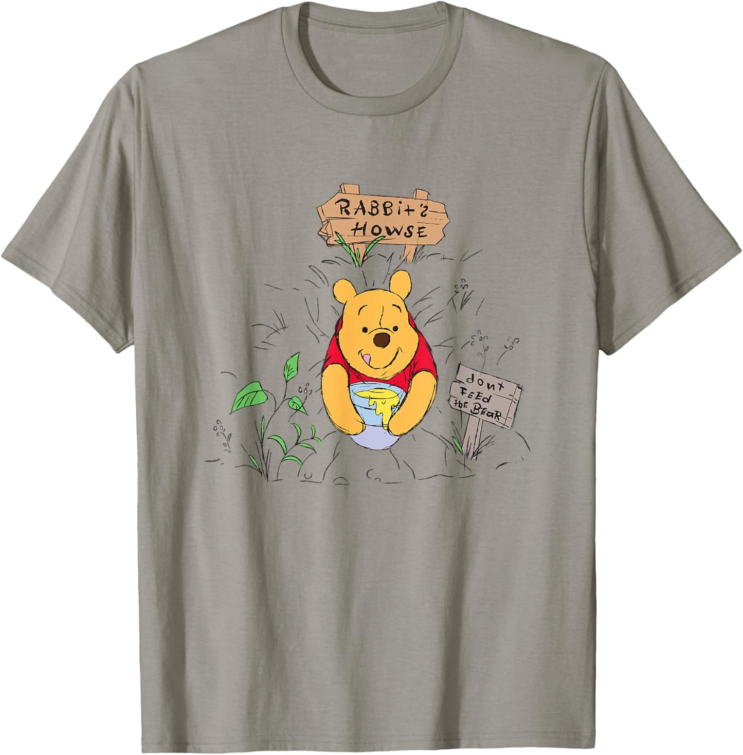 Disney Winnie the Pooh Rabbit Howse Don't Feed The Bear F&B T-Shirt - T-Shirt | Sand