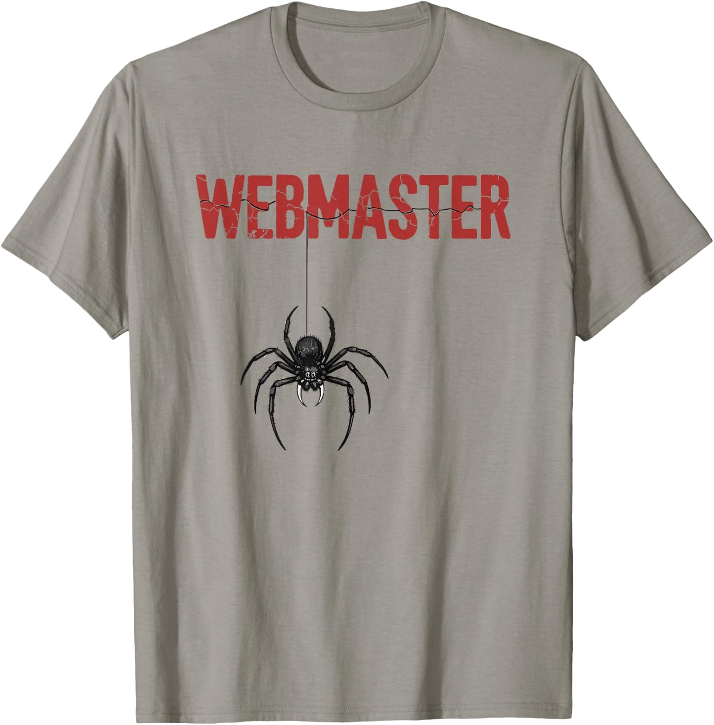 Spider Webmaster Funny Web Builder Spider Design T-Shirt - T-Shirt | Sand