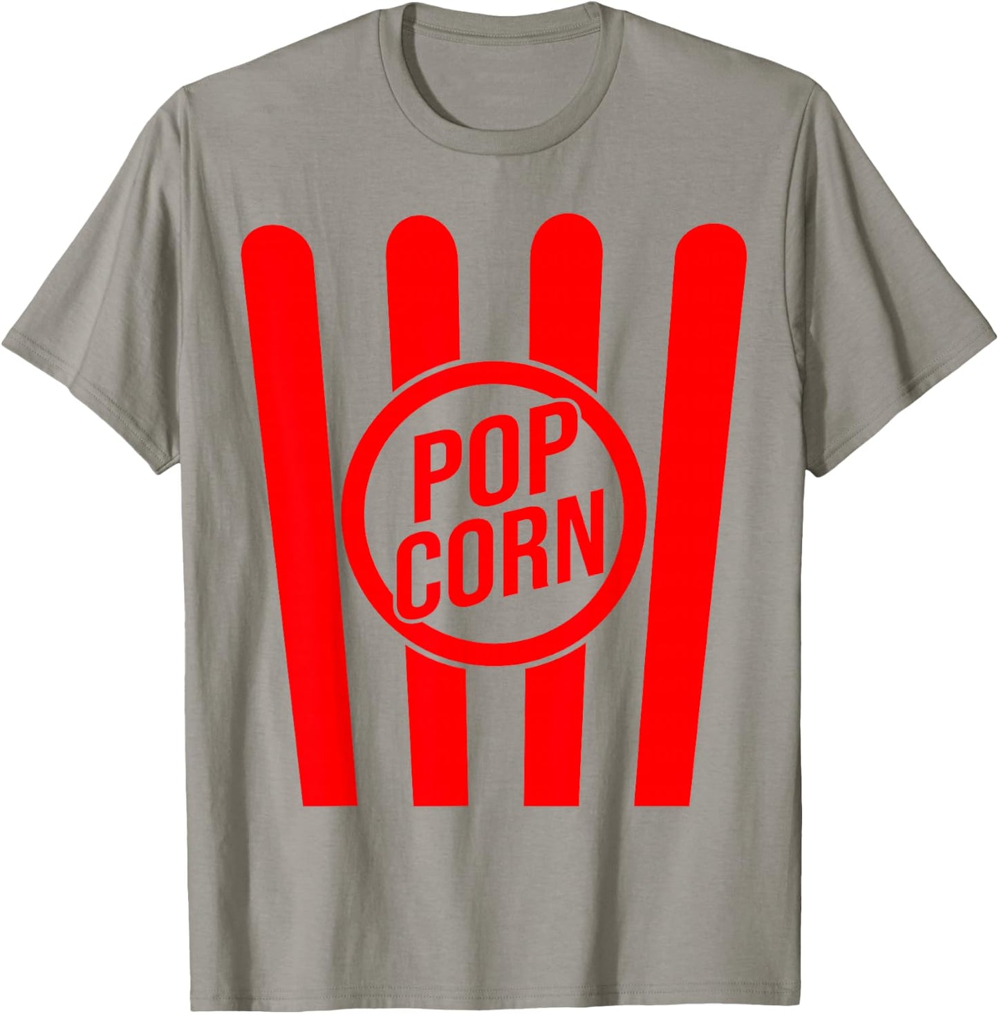 Retro Popcorn Costume for Carnival Fancy Dress , White T-Shirt - T-Shirt | Sand