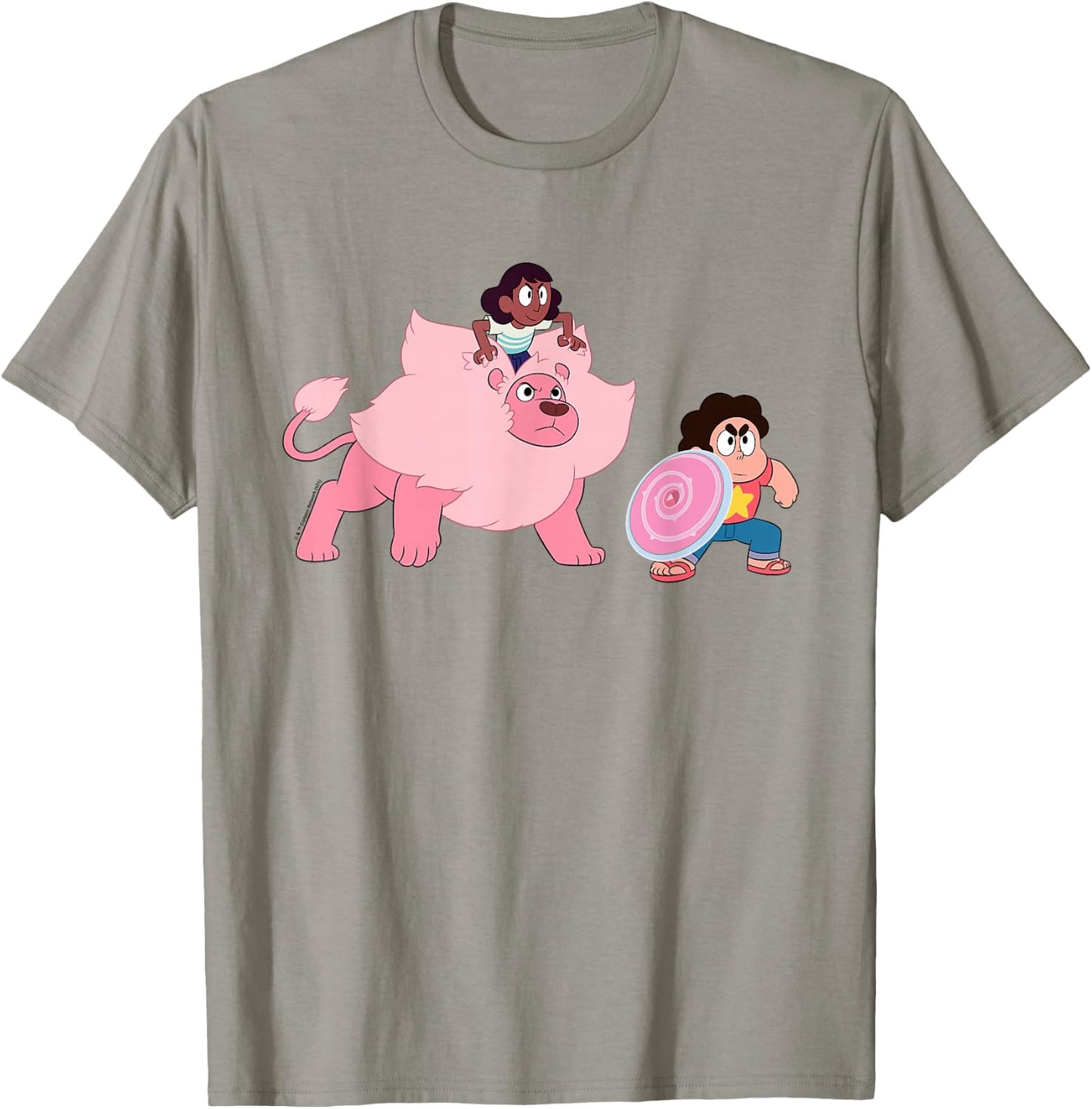 Steven Universe Connie, Lion and Steven T-Shirt - T-Shirt | Sand