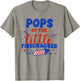 Pops of The Little Firecracker Fourth of July Birthday T-Shirt - T-Shirt | Sand