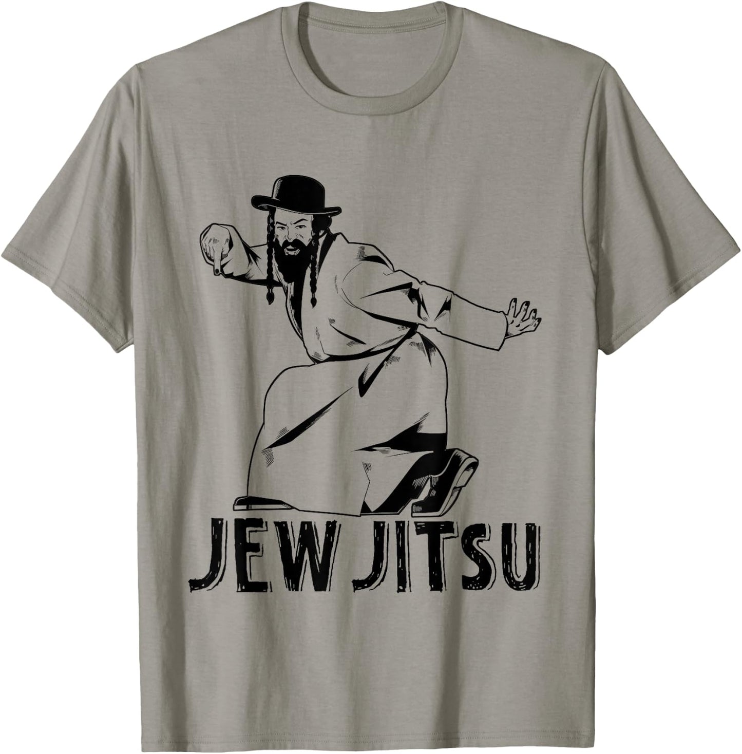 Funny Jude Jew Jitsu Rabbi Hora Dance Jiu Jitsu Krav-Maga T-Shirt - T-Shirt | Sand