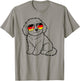 Deutsche Flagge Hund deutsch Deutschland Hunde T-Shirt - T-Shirt | Sand