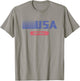 Retro USA 2020 Team American Softball Vintage T-Shirt - T-Shirt | Sand