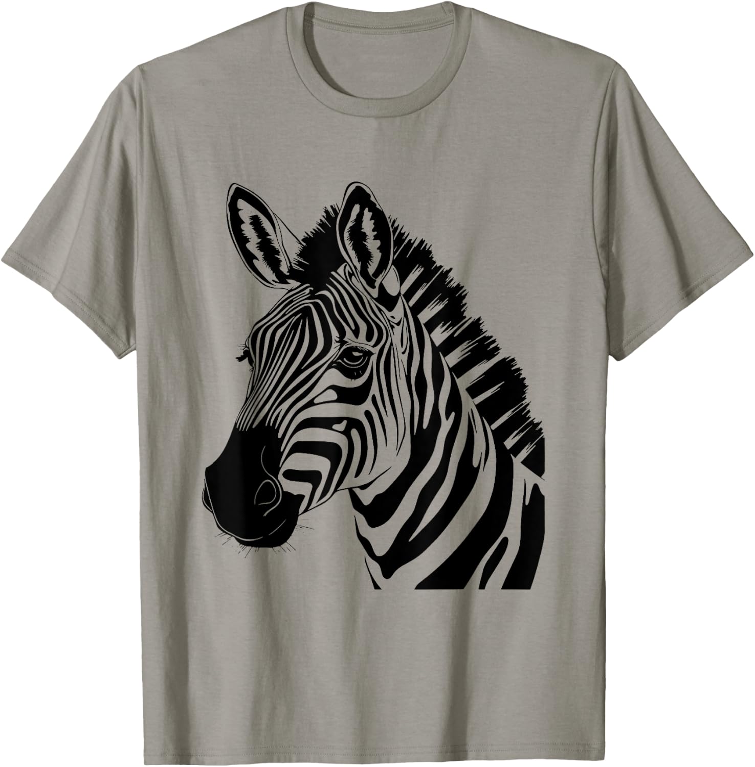 Zebra Head Graphic T-Shirt - T-Shirt | Sand